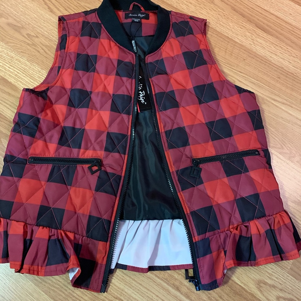 NWT Plaid Vest